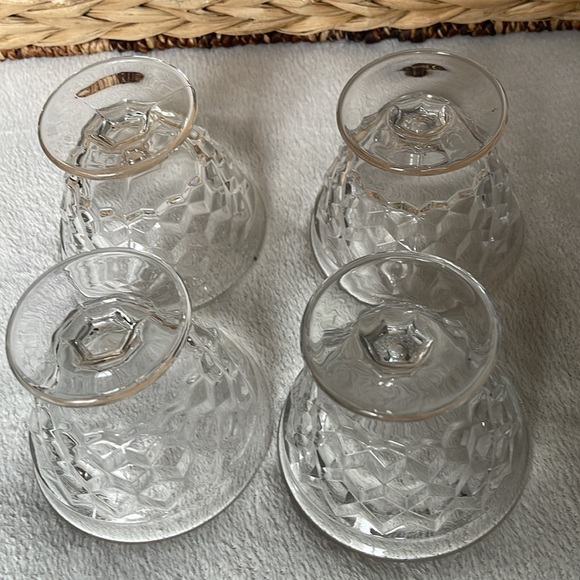 Set of 4 Whitehall 6 oz Colony Indiana Glass Cubist Dessert Dishes - Picture 9 of 11